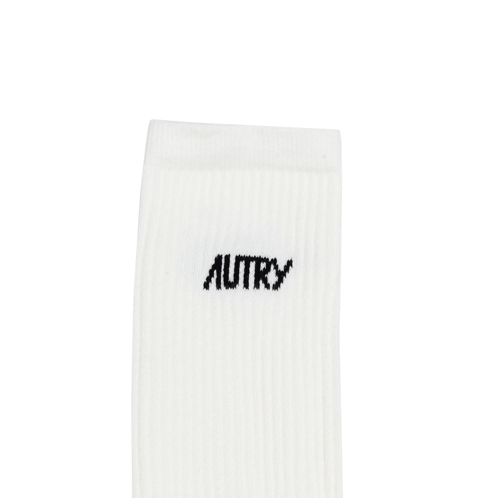 Jacquard Logo Sock White