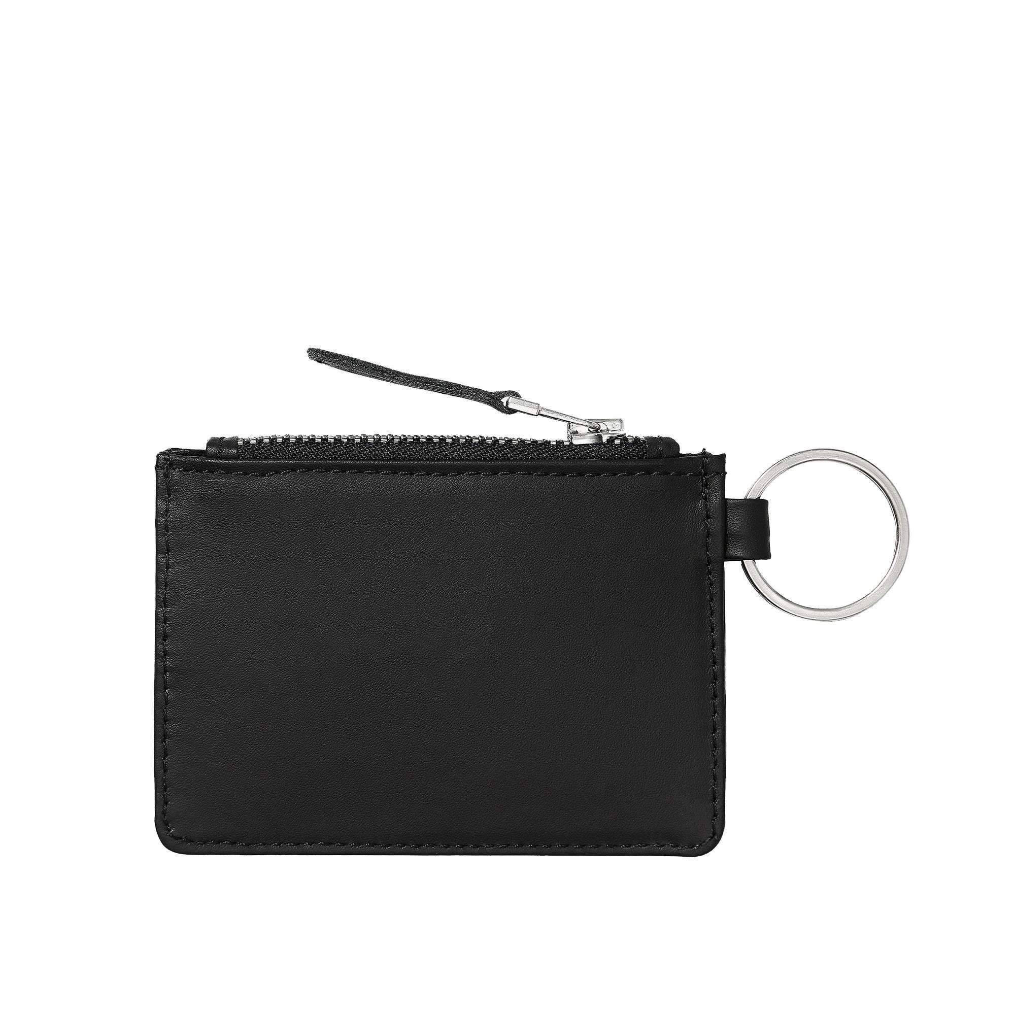 Leather Wallet with M Ring