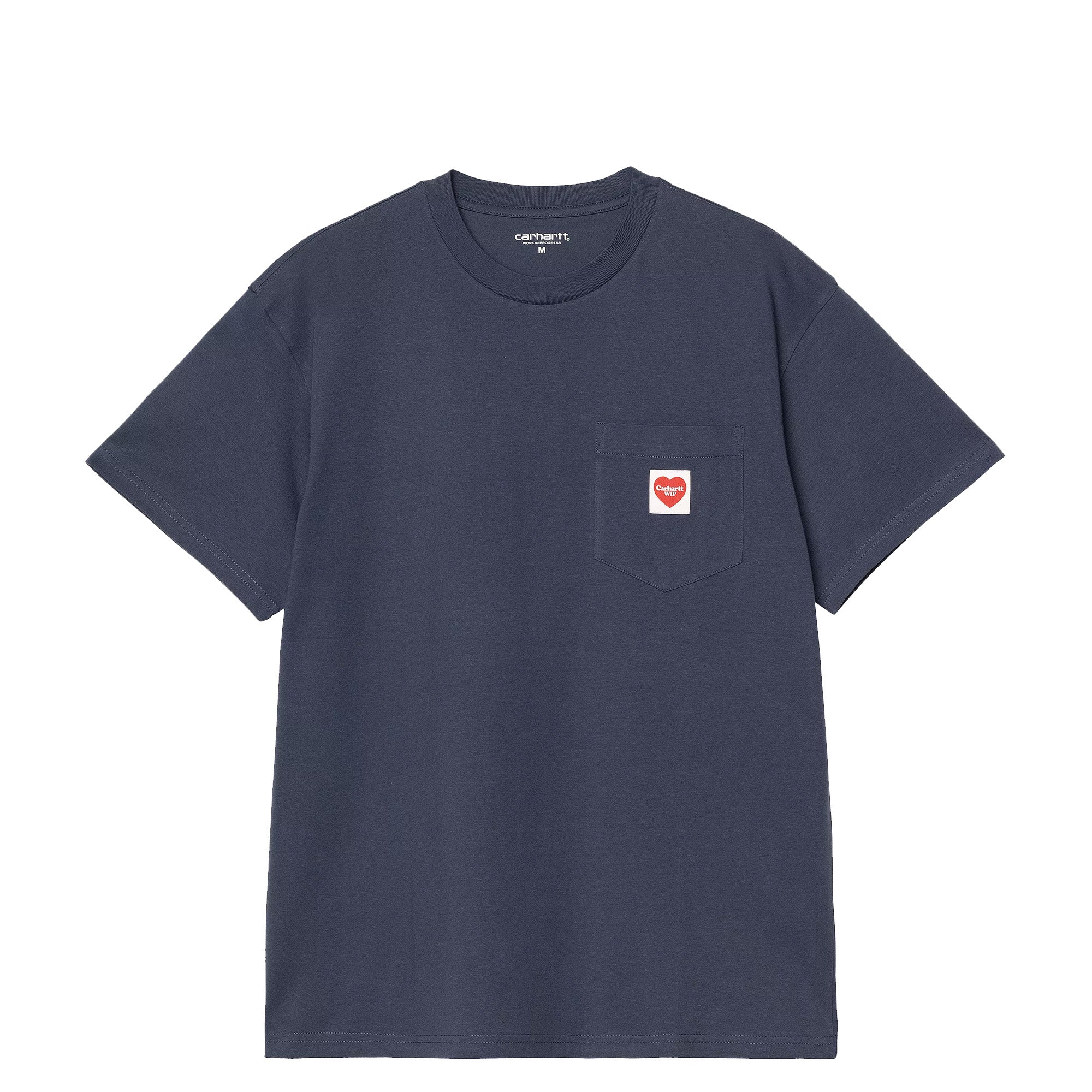 SS Pocket Heart T-Shirt Blue