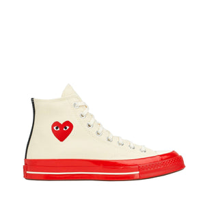 Converse Chuck 70 Red Sole High Cream