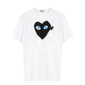 Black Heart-Print T-Shirt