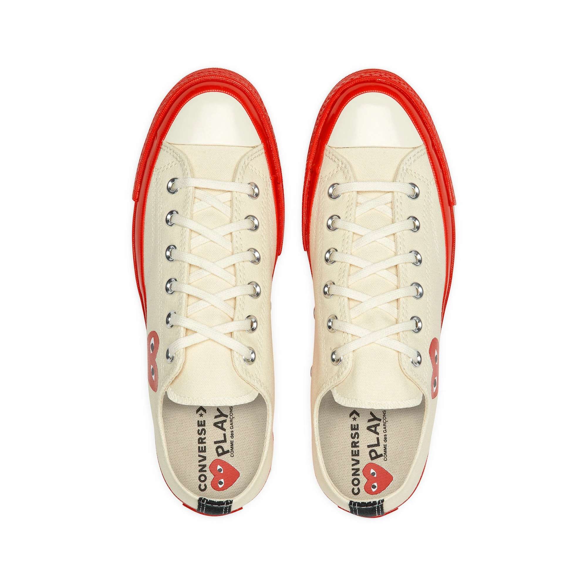 Converse Chuck 70 Red Sole Low Cream