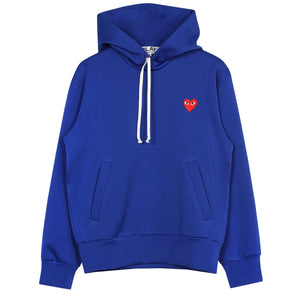 Heart Applique Hoodie Blue