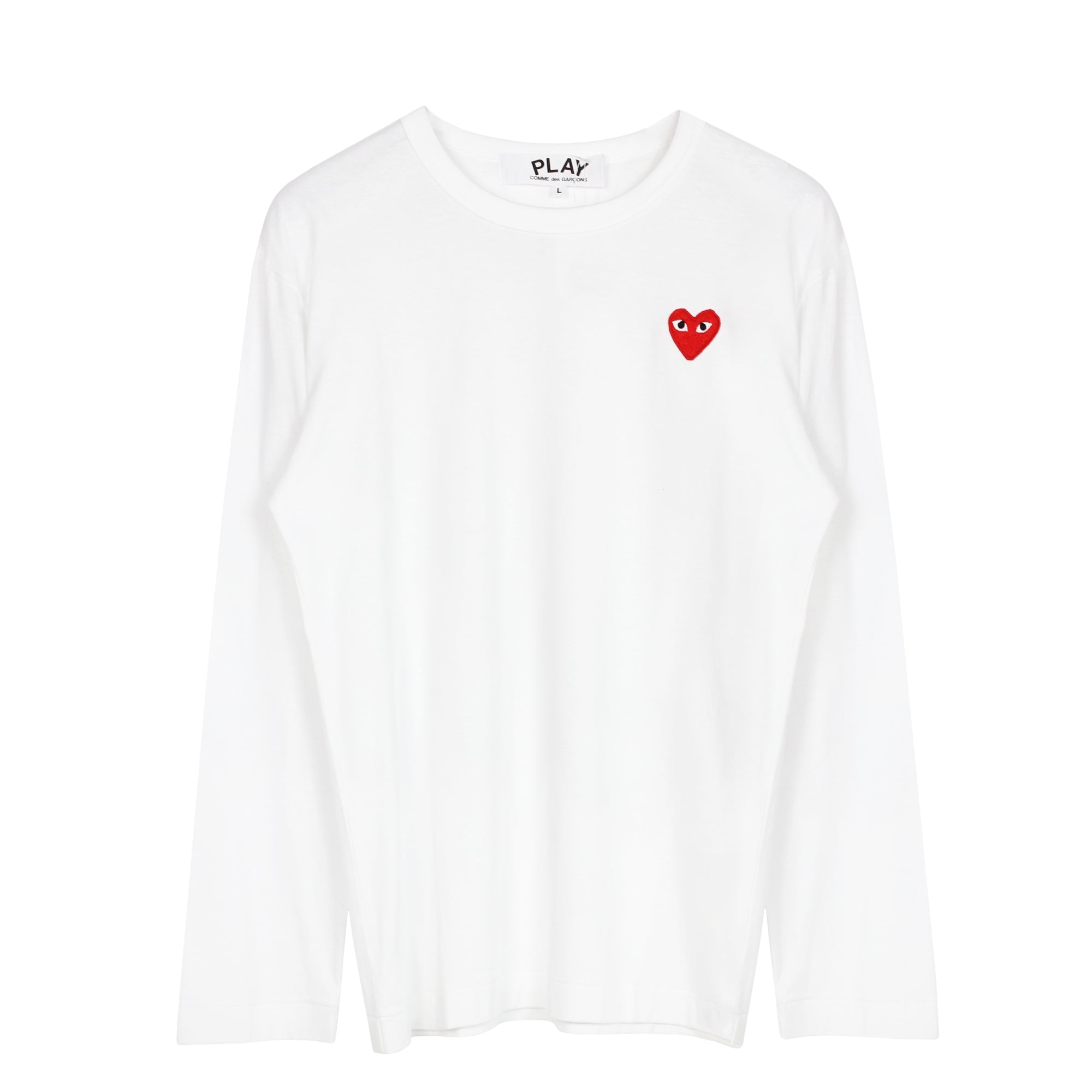 Heart Logo LS T-Shirt White