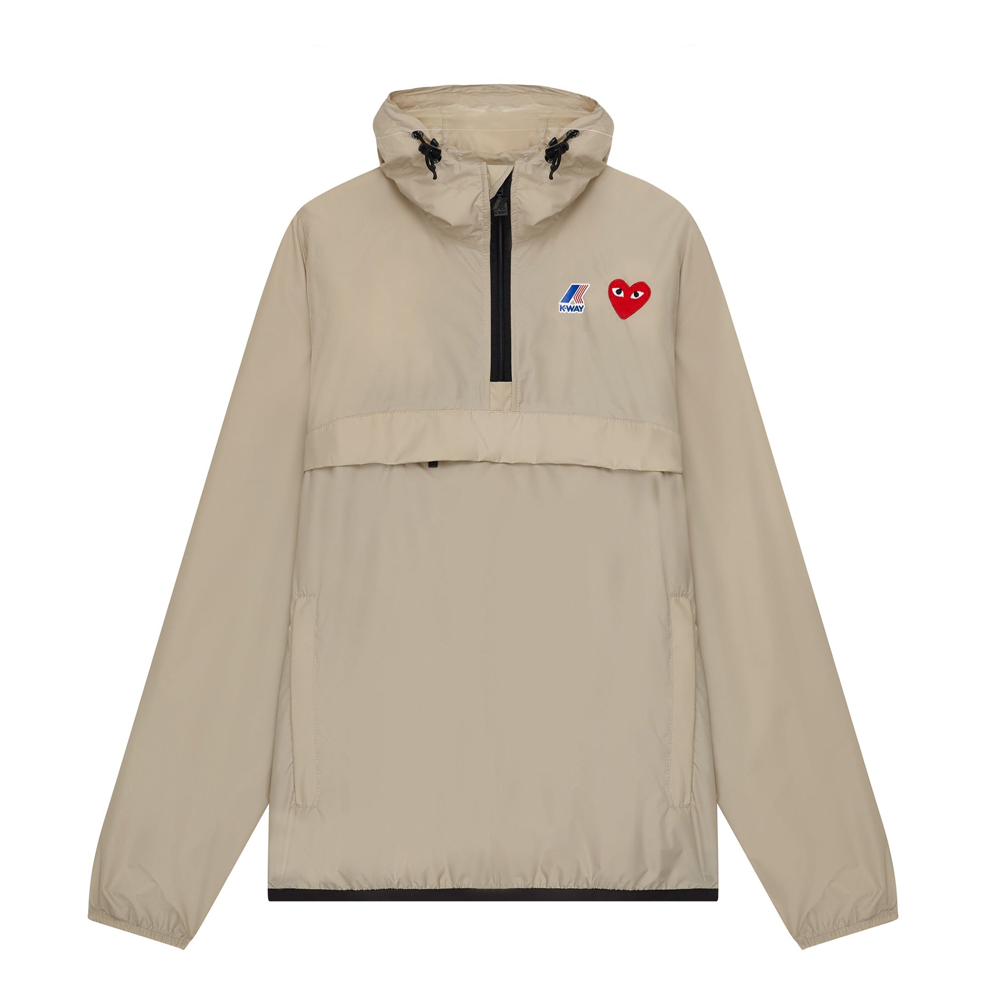 K-Way Half Zip Jacket Beige