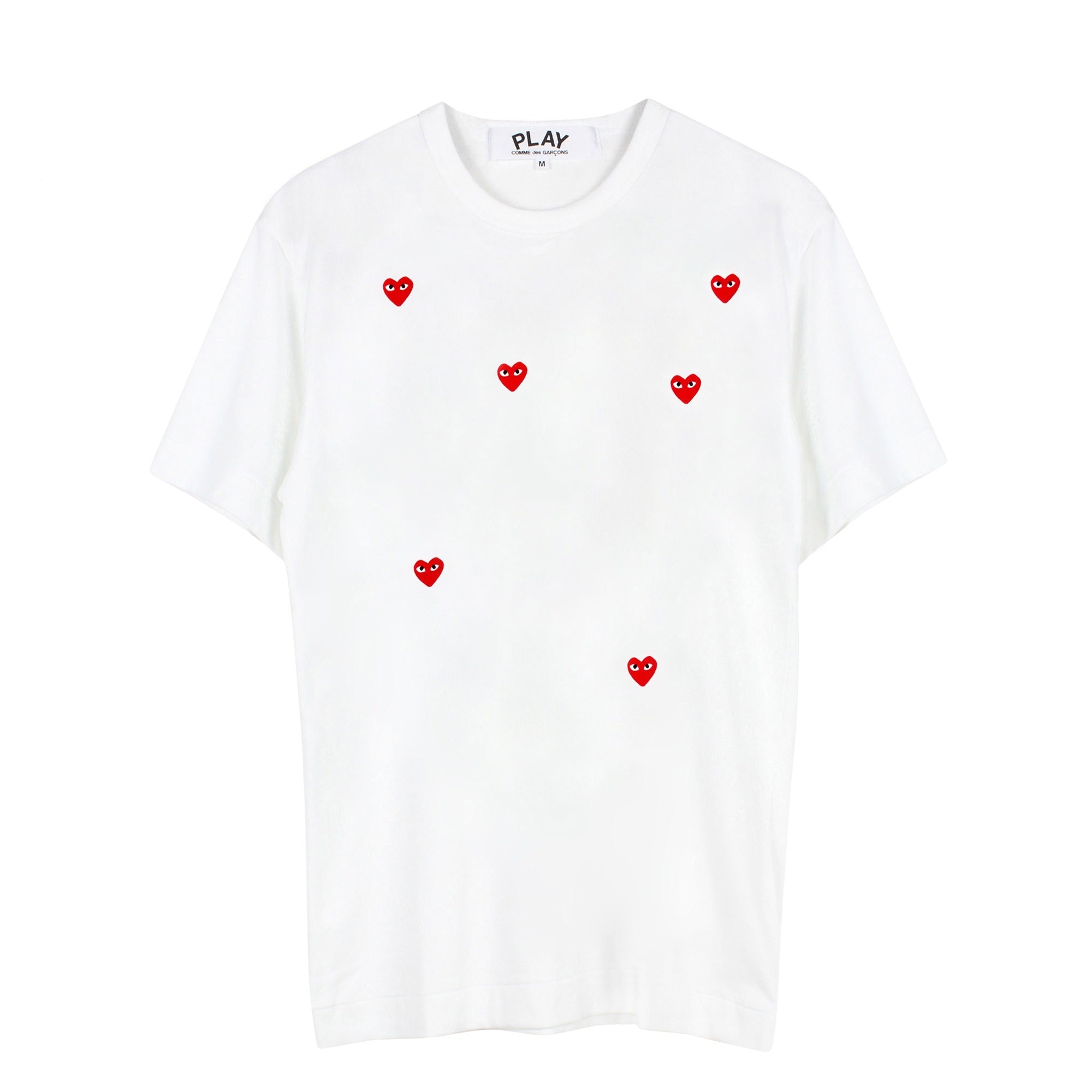 Multi Red Heart Logo T-Shirt White