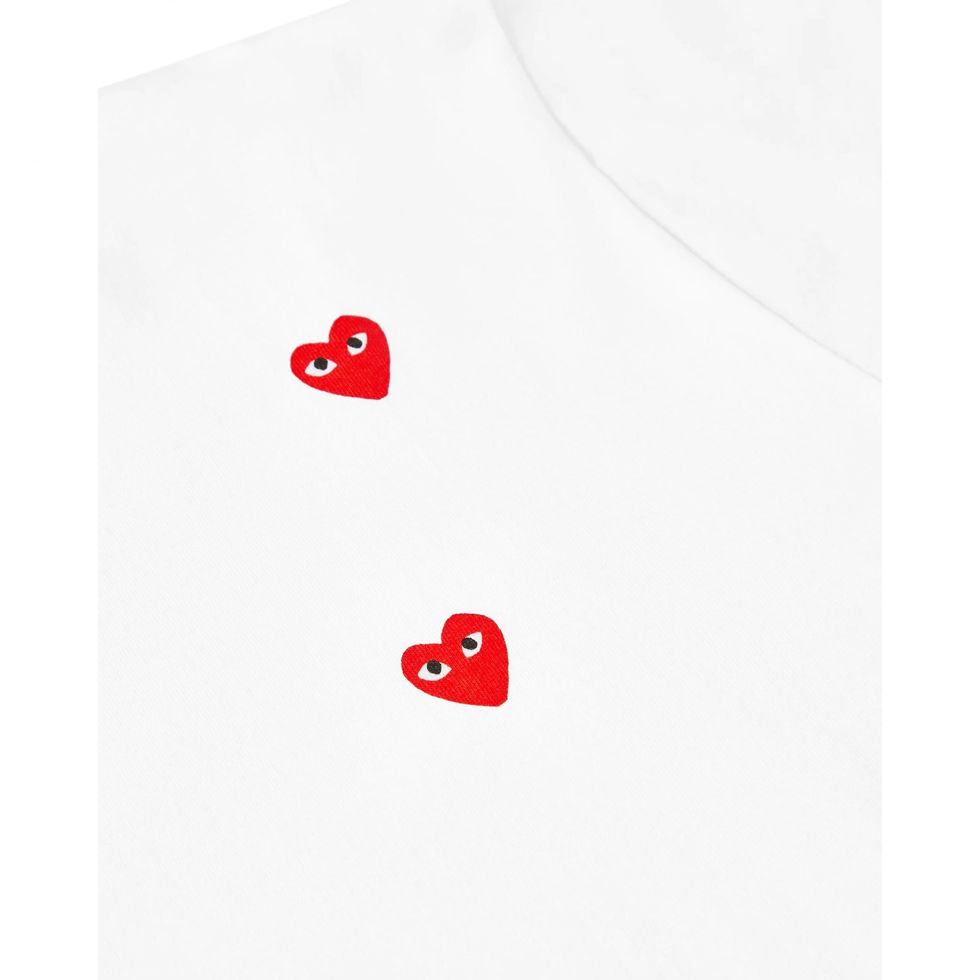 Multi Red Heart Logo T-Shirt White