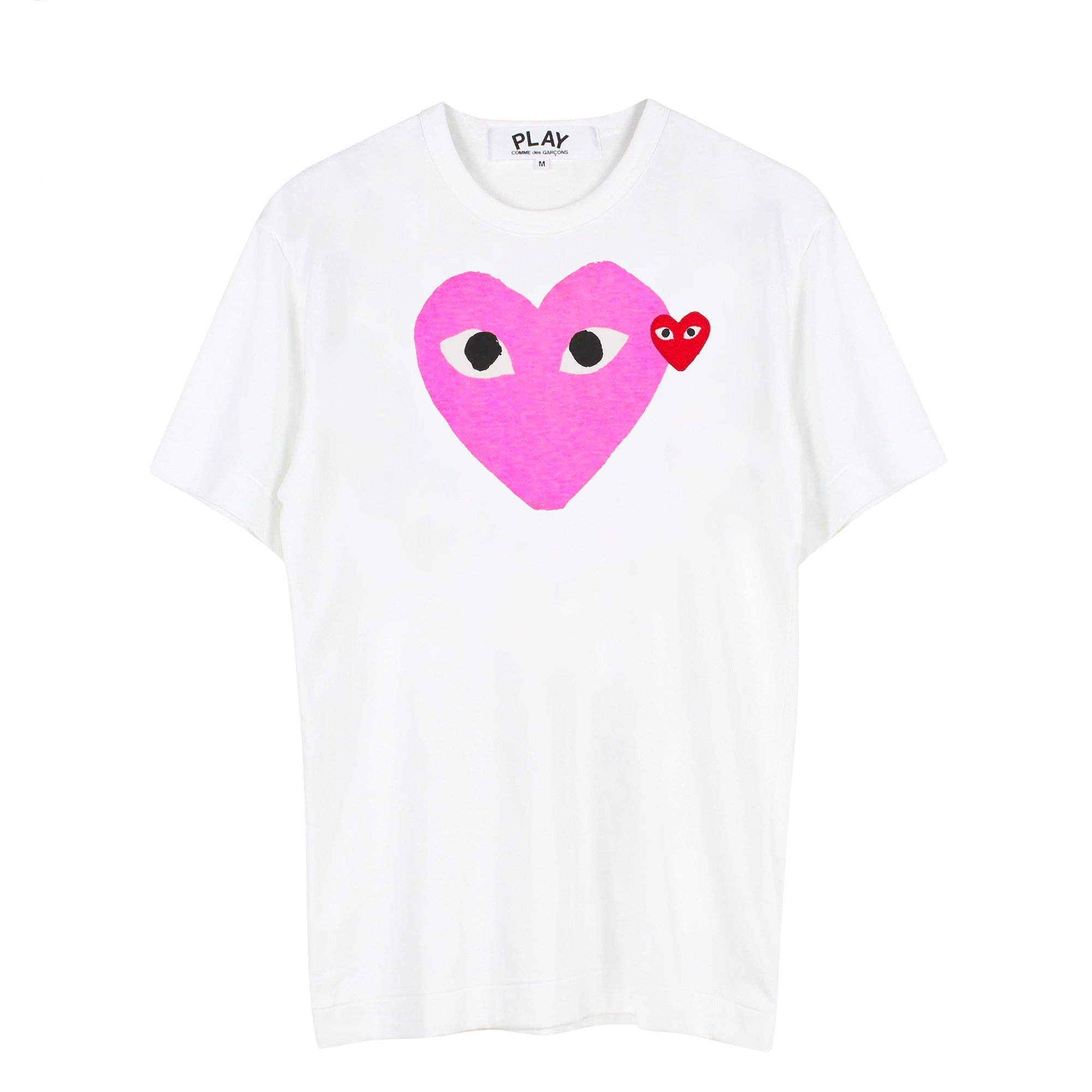 Pink Heart-Print T-Shirt