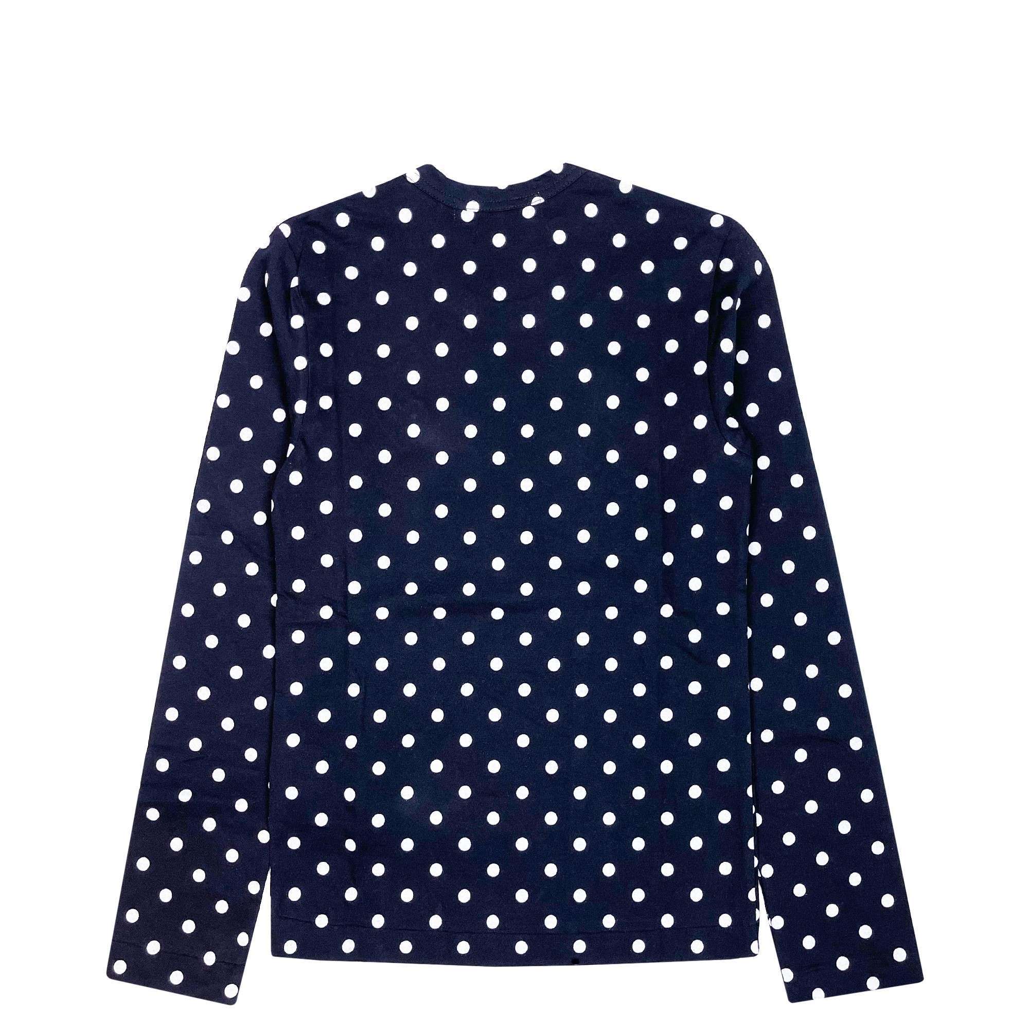 Polka Dot LS T-Shirt Blue