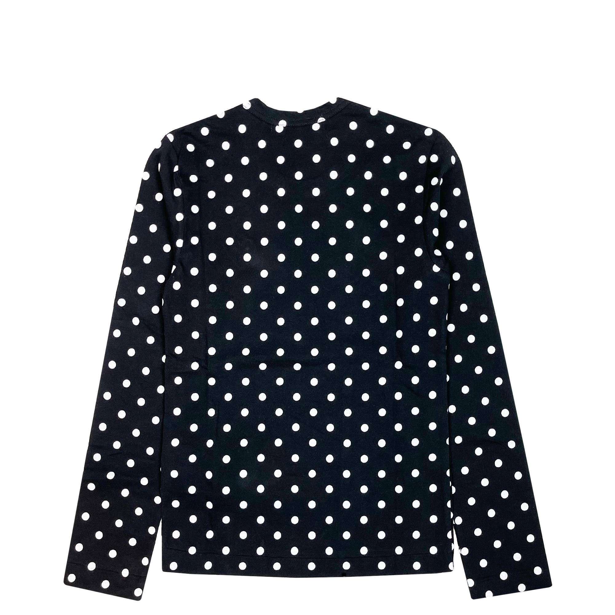 Polka Dot LS T-Shirt Black