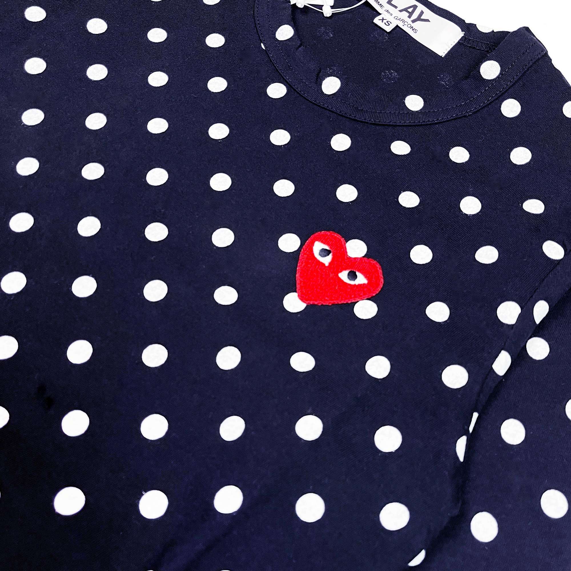 Polka Dot LS T-Shirt Blue