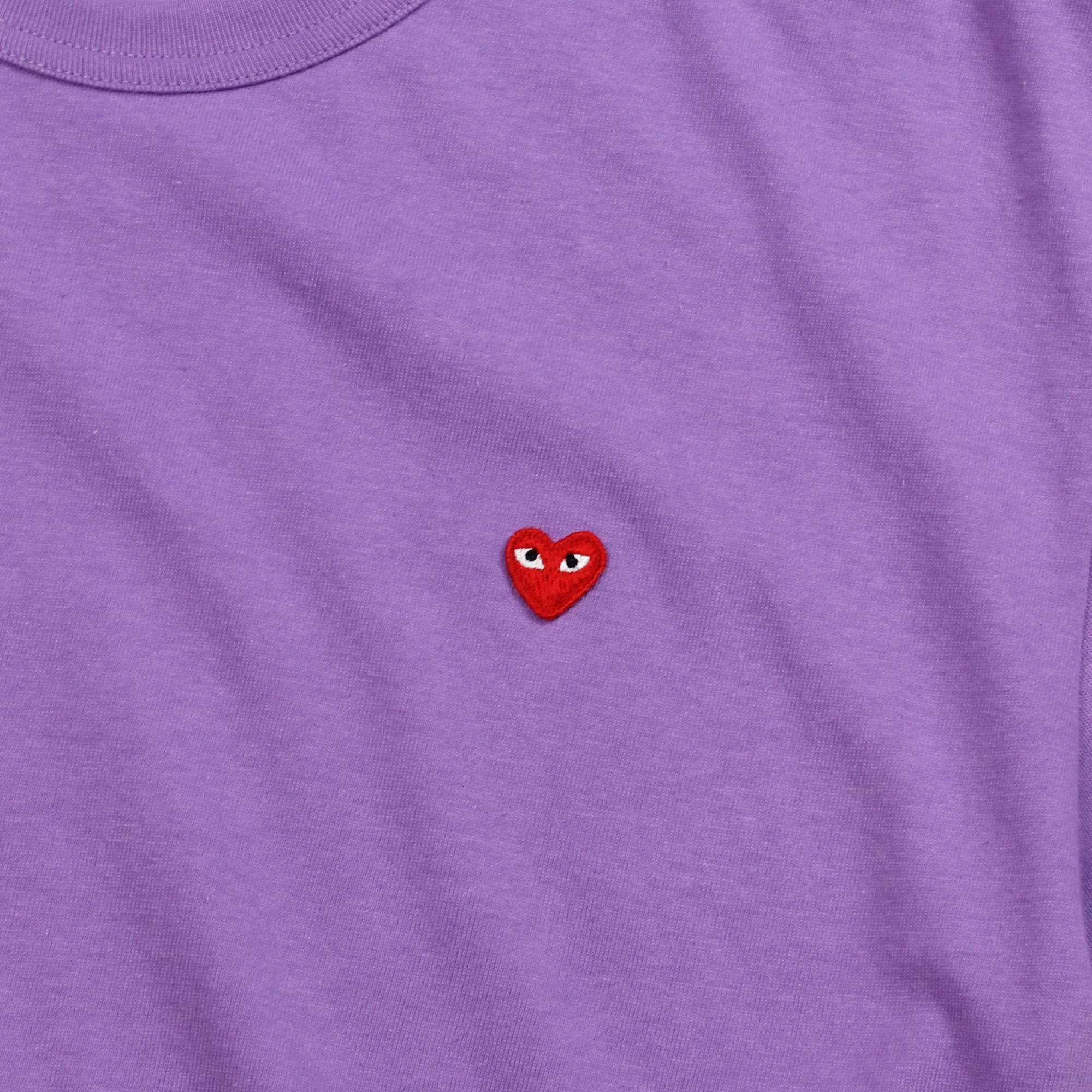 Small Heart Logo T-Shirt Purple