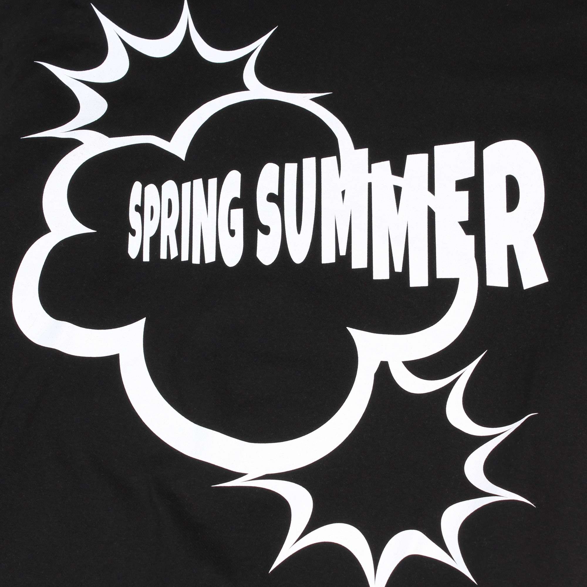 Spring Summer Print T-Shirt Black