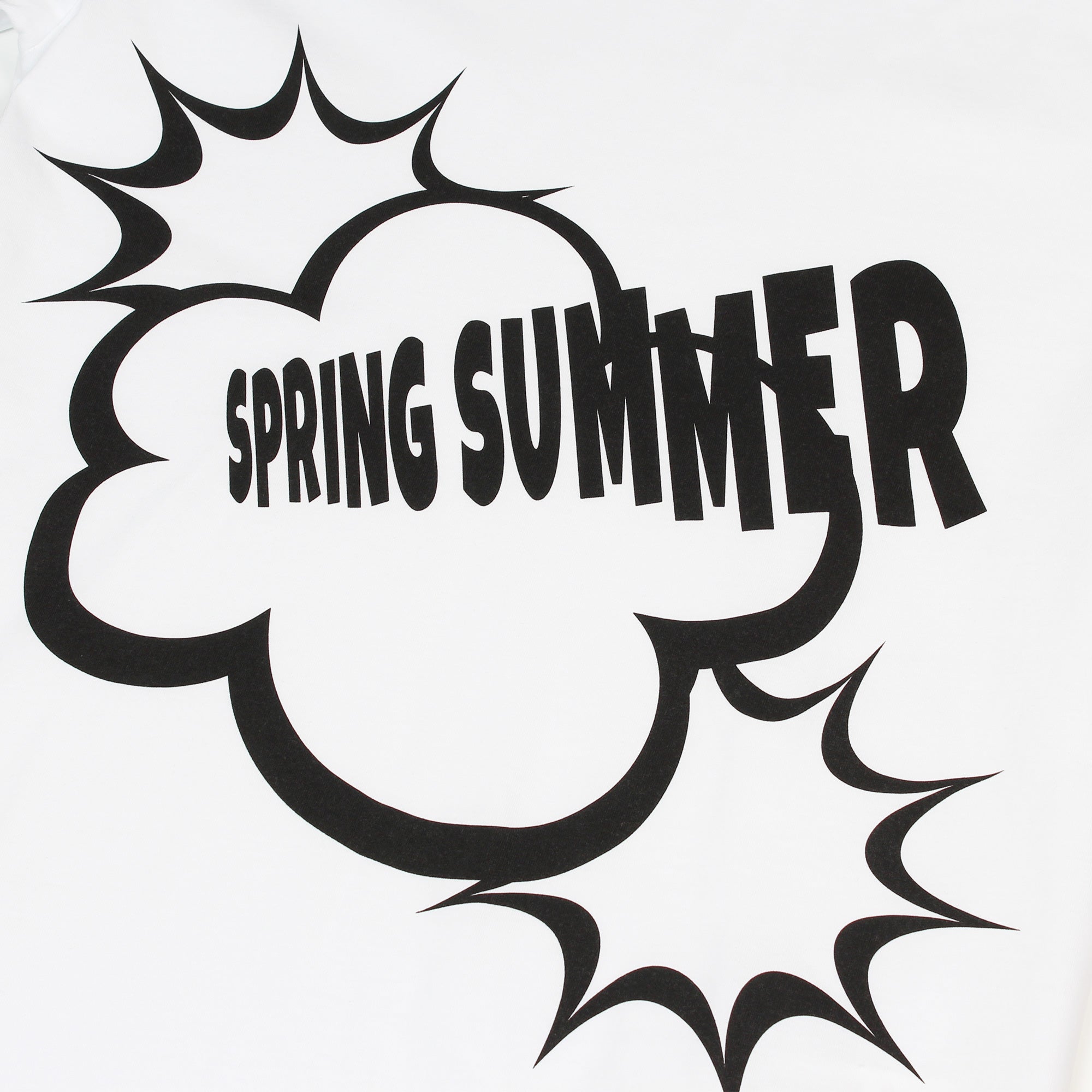 Spring Summer Print T-Shirt White