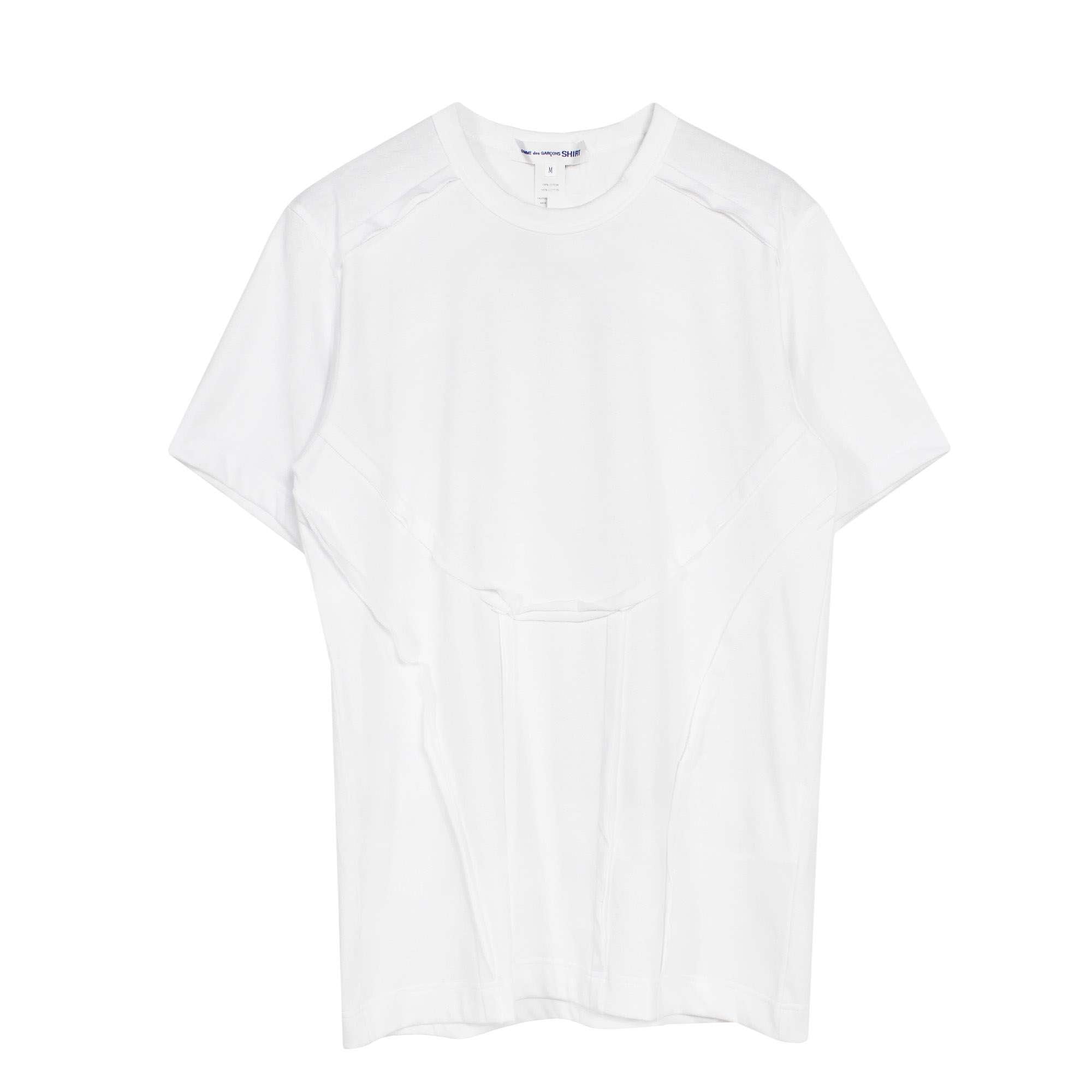 Fabric Detail T-Shirt White