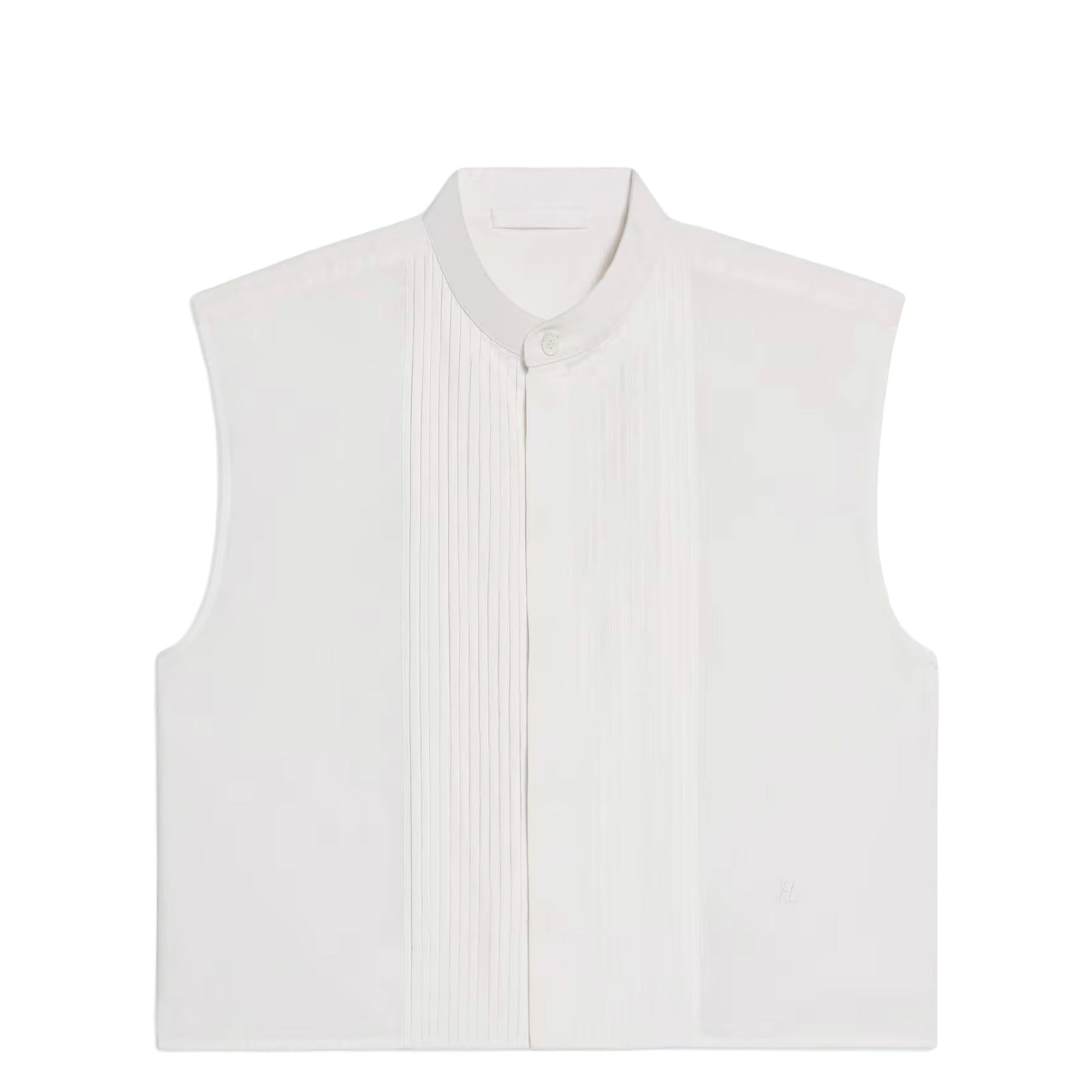 Sleeveless Tuxedo Shirt