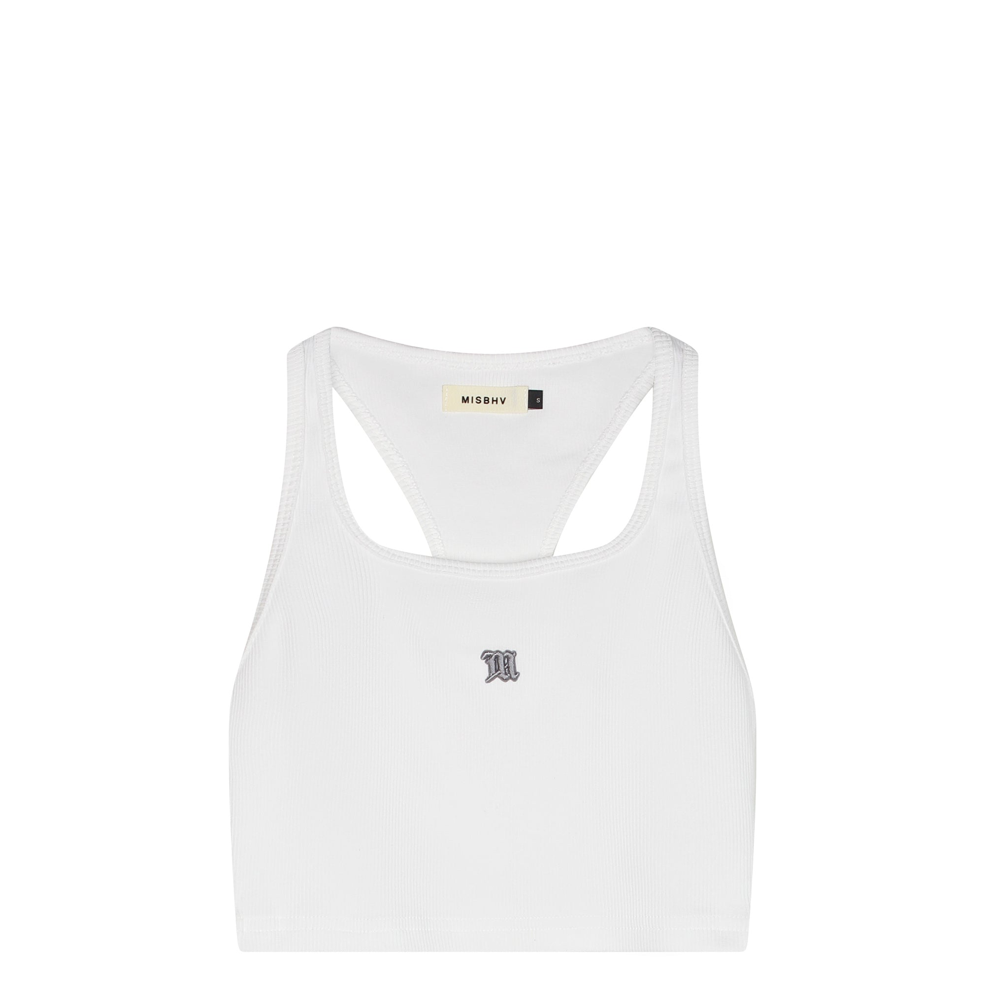 Cropped M Tank Top White