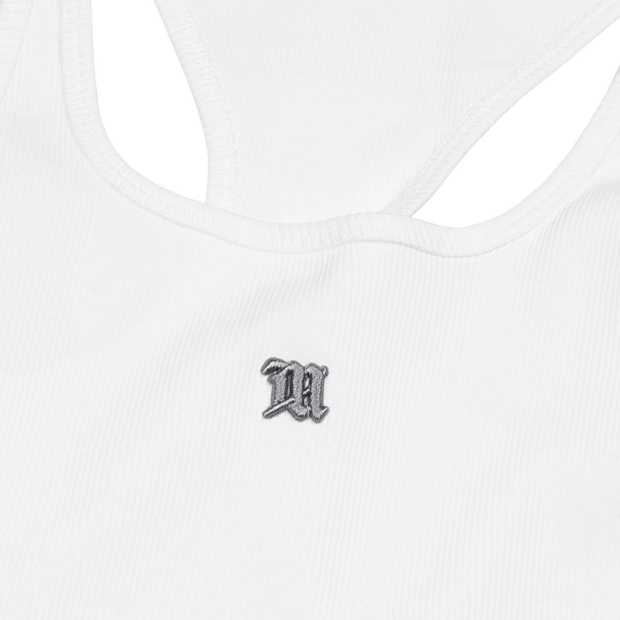 Cropped M Tank Top White