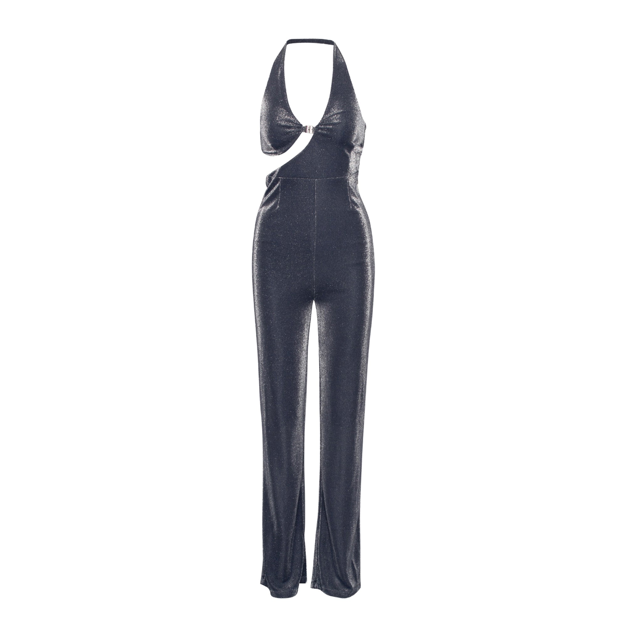 Metallic Nylon Jumpsuit