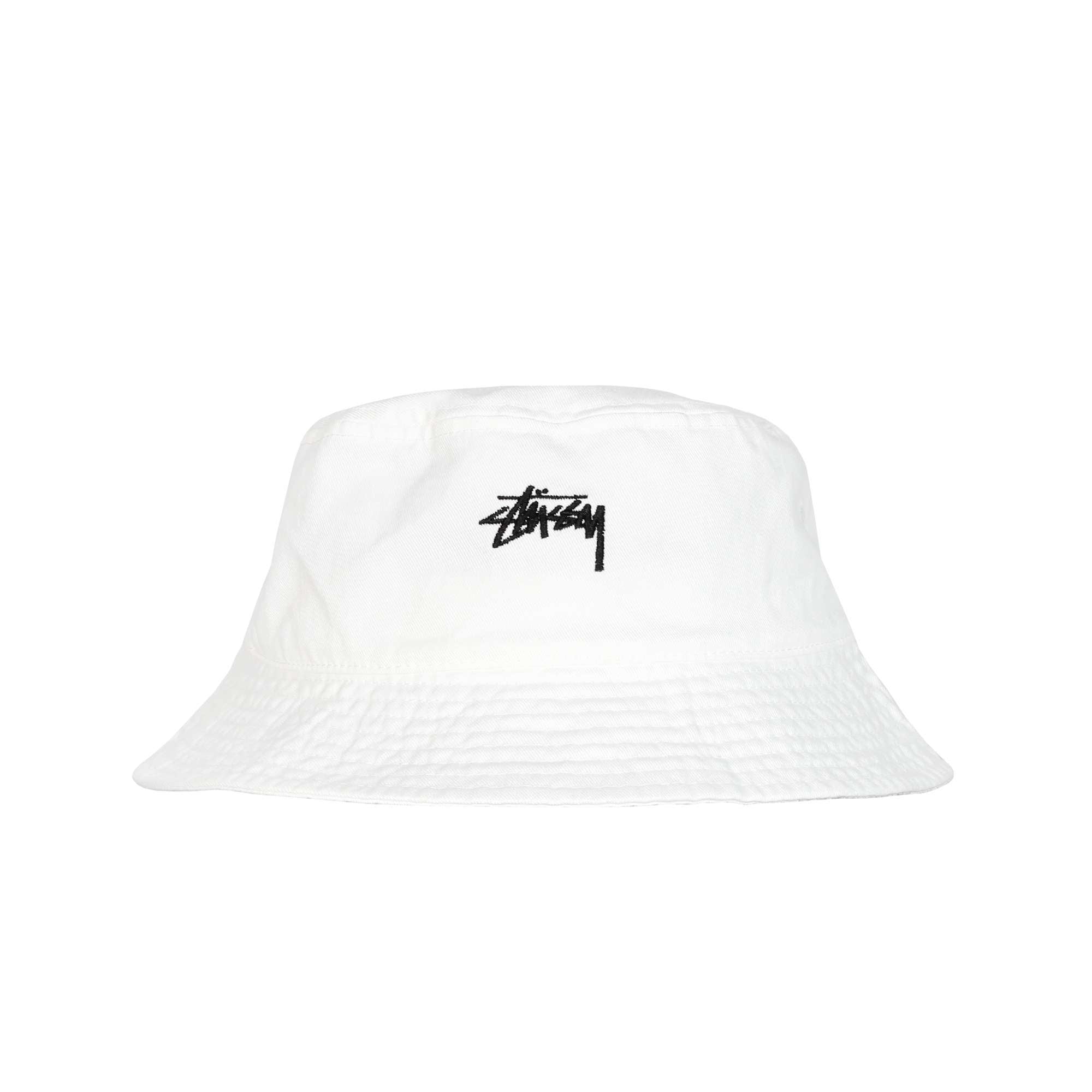 Stock Bucket Hat White