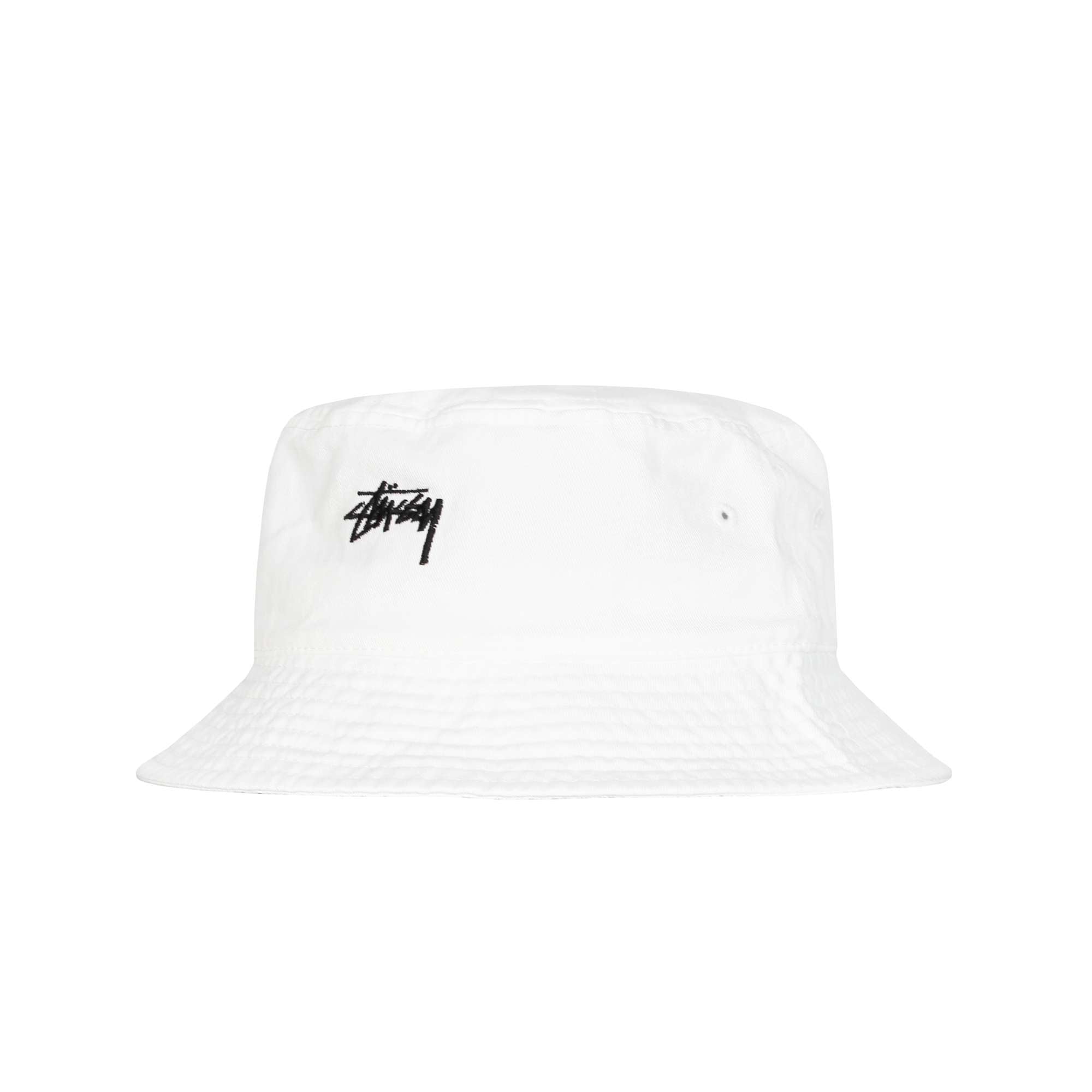 Stock Bucket Hat White