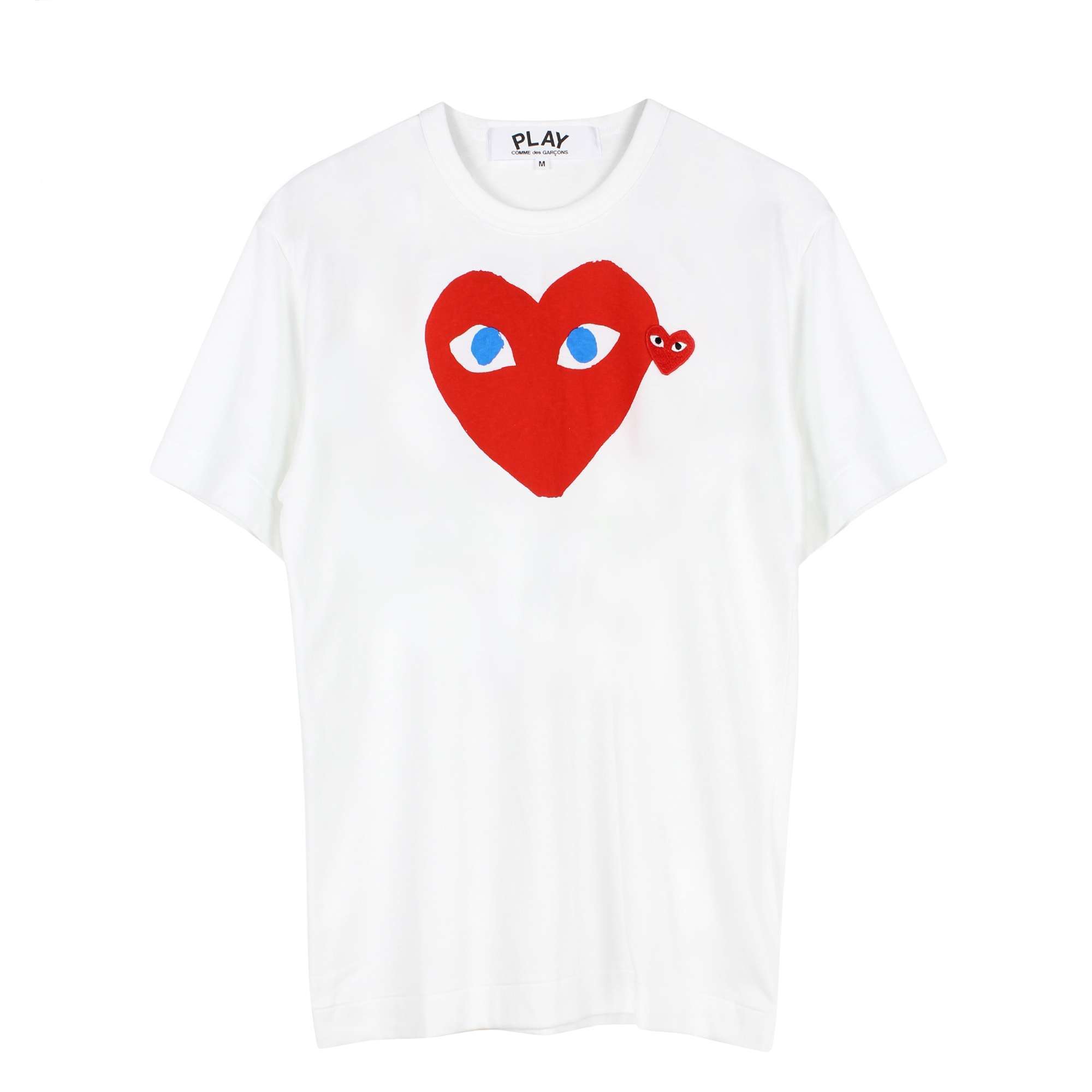 Red Heart-Print T-Shirt | Comme des Garcons PLAY | ACT STORE