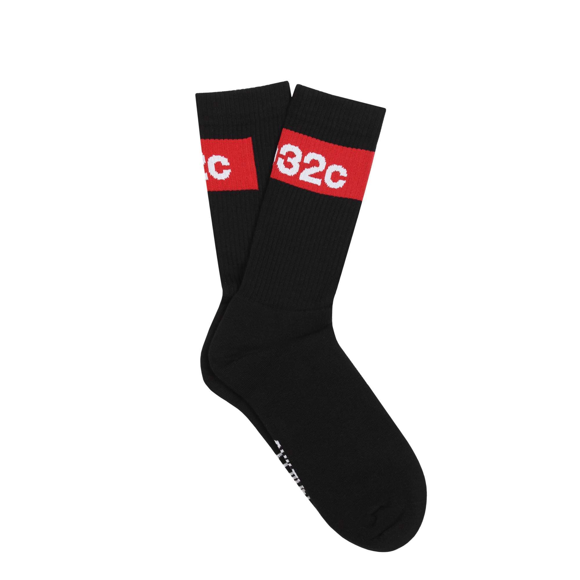 Tape Socks Black | 032c | ACT STORE Online
